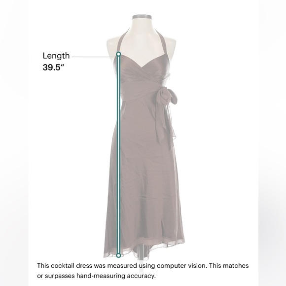 BCBGMAXAZRIA Silk Halter Wrap Cocktail Dress - Picture 7 of 7